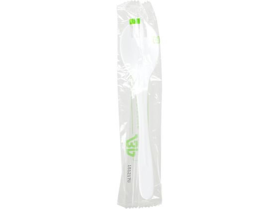 ストリックスデザイン バイオマス プラスチック先割れスプーン 100P SD-175 使いきりカトラリー テイクアウト 使いきり食器 キッチン テーブル