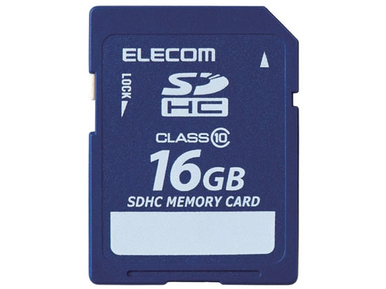 エレコム データ復旧サービス付 SDHCカードClass10 16GB SDカード SDHCカード 記録メディア テープ