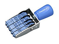 【レビュー投稿で100円OFFクーポン】シヤチハタ エルゴグリップ 欧文日付 明朝体 2号 NFD-2M 日付回転印 回転ゴム印 スタンプ ビジネススタンプ ネーム印