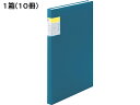 【ポイント2倍★22日20:00~27日9:59迄】 キングジム クリアーファイル カキコ A4 40ポケット ネイビー 10冊 A4 固定式クリヤーファイル