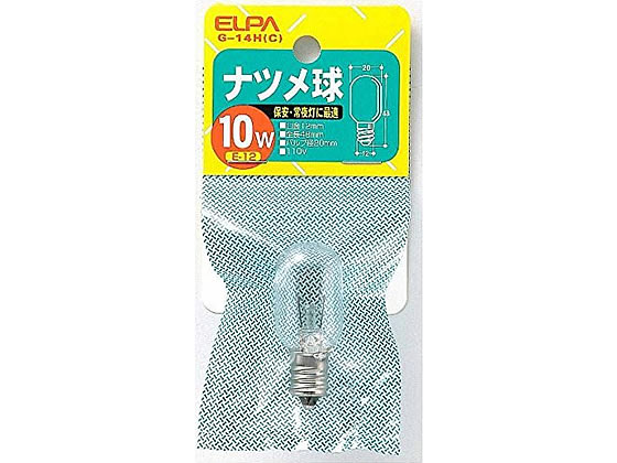 朝日電器 ナツメ球 クリア 10W G-14H(C) ナツメ球 LED電球 ランプ