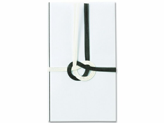 香典袋 縦折金封 黒白 中袋付 5枚入