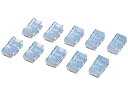 【ポイント2倍★19日20:00~26日1:59迄】エレコム CAT6対応 RJ45コネクタ 10個 LD-6RJ45T10 LANケーブル LANケーブル ケーブル 電源タップ 配線パーツ 家電