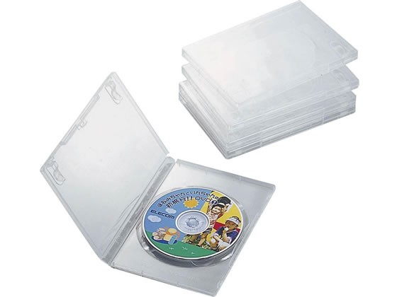 エレコム DVDトールケース 5枚パック クリア CCD-DVD02CR DVDトールケース メディアケース 記録メディア テープ
