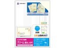 【店内全品ポイント2倍★16日9:59迄】 ヒサゴ マルチプリンタ対応 ビジネス名刺 クリーム 厚口 10面 12シート 汎用 名刺用紙 プリント用紙