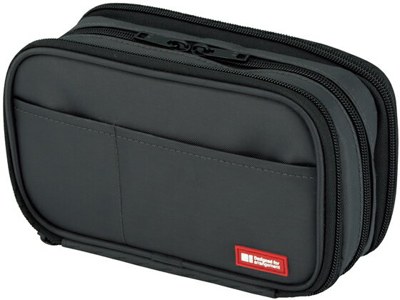 【レビュー投稿で100円OFFクーポン】リヒトラブ ペンケース[ブックタイプ]トリプル 黒 A7556-24 ペン立て ペンスタンド ペンケース デスクトップ収納 デスク周り 文具