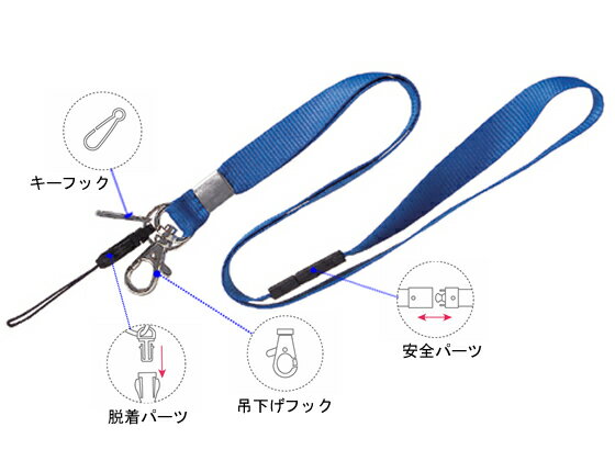 【レビュー投稿で100円OFFクーポン】ソニック 吊下げひも 黒 NF-517-D 名札用スト...