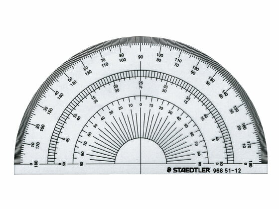 ステッドラー 半円分度器 12cm 96851-12