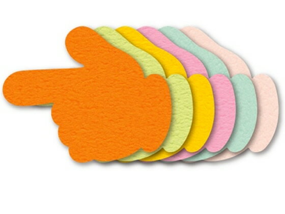 【レビュー投稿で100円OFFクーポン】タカ印 ぷちカード 大 単品 ユビ 6色×2枚 16-7039 POPカード POP 店頭POP 掲示