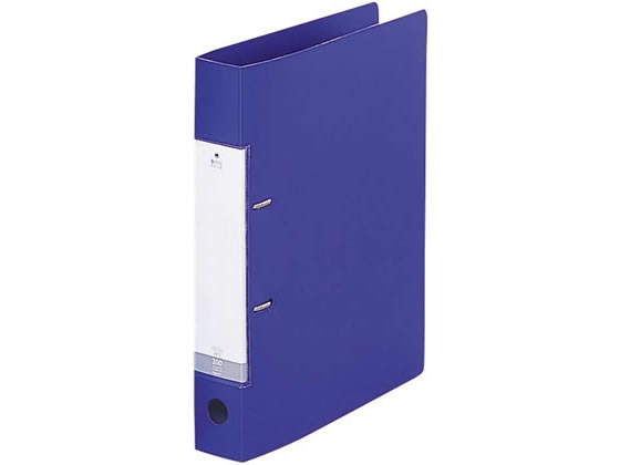 【レビュー投稿で100円OFFクーポン】リヒトラブ D型リングファイル A4タテ 背幅46mm 青 G2230-8 A4 D型2穴リングファイル PP製 リング式ファイル