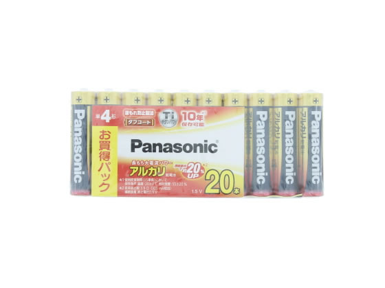 パナソニック アルカリ乾電池単4形1パック 20本 LR03XJ 20SW アルカリ乾電池 単4 家電