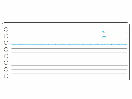 【マラソン限定★2,000円クーポン＆ポイント2倍】マルマン 書きやすいルーズリーフ B5 メモリ入7mm罫 50枚 L1200 ルーズリーフ B5 ノート