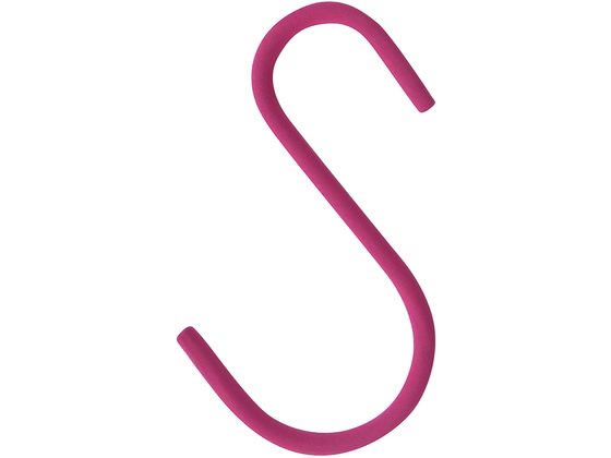 【お取り寄せ】カーボーイ ソフトSカン 180 ピンク SS-129 Sカン S字フック ネット用フック ピン フック 掲示物留め 吊下げ POP 掲示