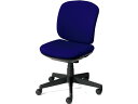 【メーカー直送】プラス プリセア ローバック ブラックシェル肘なし ブルー KC-K66SL BL【代引不可】【組立・設置・送料無料】 肘なし 布張りチェア オ...