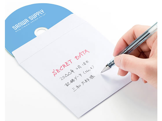 【マラソン限定★ポイント2倍】サンワサプライ DVD・CDペーパースリーブケース100枚 FCD-PS100NWW CD DVD用紙ケース メディアケース 記録メディア メモリーカード 家電