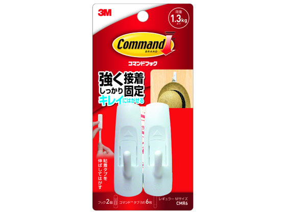 3M コマンドフック M CMR6 粘着フック 粘着タイプ 吊下げ POP 掲示用品