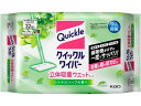 【レビュー投稿で100円OFFクーポン】KAO クイックルワイパー 立体吸着ウエットシート シトラスハーブ32枚 フローリングクリーナー取替えシート フローリングクリーナー 清掃