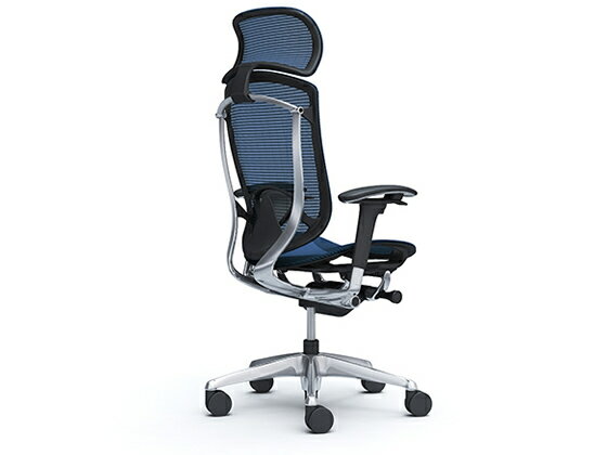 【ポイント10%バック★17日9:59迄】【メーカー直送】オカムラ コンテッサ2 ヘッドレスト付 座メッシュ ダークブルー CC85BS FPG4【代引不可】【組立・設置・送料無料】肘付き 可動肘タイプ メッシュチェア オフィスチェア オフィス家具 [2]