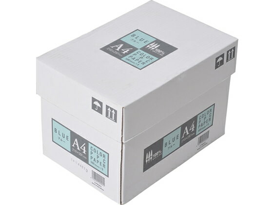 レビュー投稿で100円OFFクーポン APPJ カラーコピー用紙 ブルー A4 500枚×5冊 CPB001 カラー コピー用..