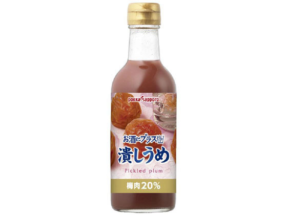 楽天ココデカウポッカサッポロ お酒にプラス潰しうめ 300ml HG28 果汁飲料 野菜ジュース 缶飲料 ボトル飲料