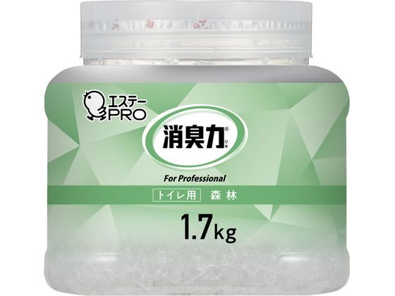 エステー 消臭力業務用クラッシュゲル トイレ 本体1.7kg 森林 スプレータイプ 消臭 芳香剤 トイレ用 掃除 洗剤 清掃