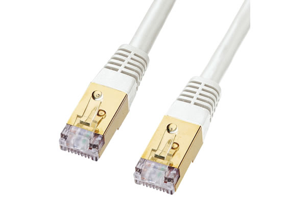 樂天商城 - 【マラソン限定★ポイント2倍】【お取り寄せ】サンワサプライ カテゴリ7LANケーブル(10m・ホワイト) KB-T7-10WN LANケーブルカテゴリー7 LANケーブル ケーブル 電源タップ 配線パーツ 家電