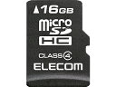 楽天ココデカウ【お取り寄せ】エレコム microSDHCカード Class4 データ復旧サービス付 16GB microSD SDHCメモリーカード 記録メディア テープ