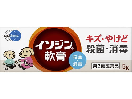 【第3類医薬品】薬)シオノギ イソジン 軟膏 5g 軟膏 クリーム すり傷 やけど ただれ 皮膚の薬 医薬品