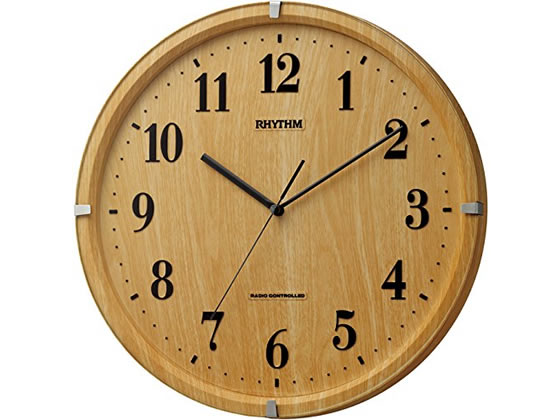 【レビュー投稿で100円OFFクーポン】リズム ライブリーアリス 薄茶 8MY501SR07 掛け時計 時計