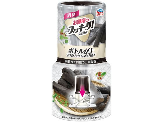 お部屋のスッキーリ 備長炭と白檀の香り 消臭 芳香 置き型タイプ 消臭 芳香剤 室内用 清掃