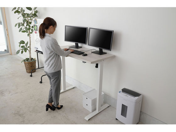 【レビュー投稿で100円OFFクーポン】【メーカー直送】アイリスオーヤマ 電動昇降テーブル W1200×D650 ホワイト DST-1200【代引不可】【お客様組立】電動昇降デスク スタンディングデスク 昇降デスク オフィスデスク 事務机 オフィス家具 [3]