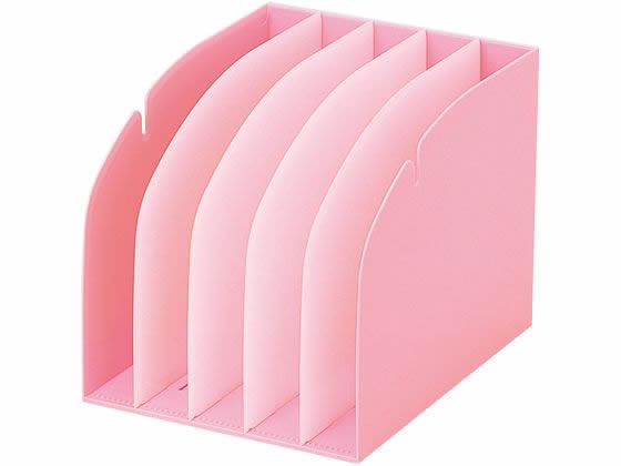 【ブラックフライデー限定★27日9:59迄店内ポイント2倍】リヒトラブ カルテフォルダースタンド ピンク HK860-5 A4 ボックスファイル PP製 ボックス型ファイル