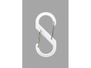 【ポイント2倍★22日20:00〜27日9:59迄】【お取り寄せ】光 アイテック S型カラビナ 大 ホワイト KRSA88-1 建築金物 土木 建築資材