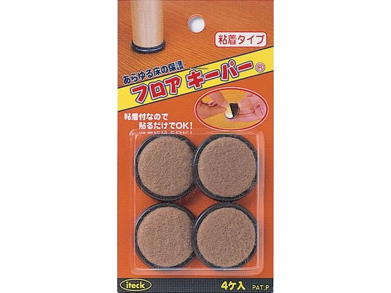 【商品説明】粘着タイプ【仕様】●サイズ：36mm丸×9mm●材質：ポリエステル●適合サイズ：36mm用【備考】※メーカーの都合により、パッケージ・仕様等は予告なく変更になる場合がございます。【検索用キーワード】光　ひかり　ヒカリ　HIKARI　アイテック　あいてっく　iteck　アイテック　フロアーキーパー　粘着タイプ　36mm用　4個　36mm丸　9mm　ポリエステル　36mm用　作業用品　金物　塗装内装　建築金物　建築金物　RPUP_05　RS8421フローリング・カーペット・畳とあらゆる床を保護します。