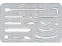 【ポイント2倍★22日20:00~27日9:59迄】 ステッドラー メッシュ字消し板 929 50 テンプレート 製図用紙