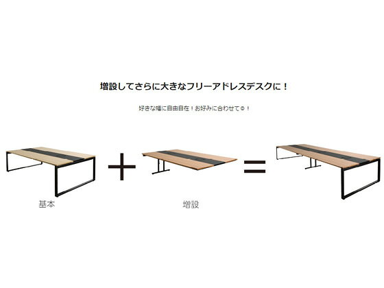 【レビュー投稿で100円OFFクーポン】 【メーカー直送】Garage デスクNS フリーアドレスデスク W1200 増設 白 698230【代引不可】【組立・設置・送料無料】 幅 フリーアドレスデスク オフィスデスク 事務机 オフィス家具 [3]