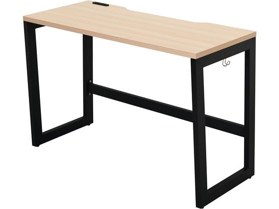 【メーカー直送】アール・エフ・ヤマカワ リスム デスク W1000×D450 ナチュラル×ブラック脚【代引不可】【お客様組立】