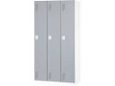 【メーカー直送】女性向けロッカーKeula ダイヤル錠 3人用 ホワイト・淡墨 RFKU3-G【代引不可】 スチールロッカー キャビネット オフィス家具