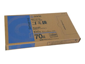 Goono BOX型ゴミ袋 薄手強化タイプ 乳白半透明70L 100枚 半透明 ゴミ袋 ゴミ袋 ゴミ箱 掃除 洗剤 清掃