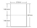 マルチプリンタ帳票 A4 白紙 2面 500枚×2冊 53003