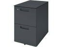 【店内全品ポイント2倍★16日9:59迄】 【メーカー直送】コクヨ インベントデスク モバイルワゴン 2段 ブラック【代引不可】【組立・設置・送料無料】