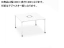 【店内全品ポイント2倍★27日9:59迄】 【メーカー直送】コクヨ ワークフィット Std両面 W1400D1400 ホワイト×白脚 アジャスター【代引不可】【組立・設置・送料無料】