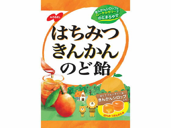 ノーベル はちみつきんかんのど飴 袋 110g のど飴 キャンディ タブレット お菓子