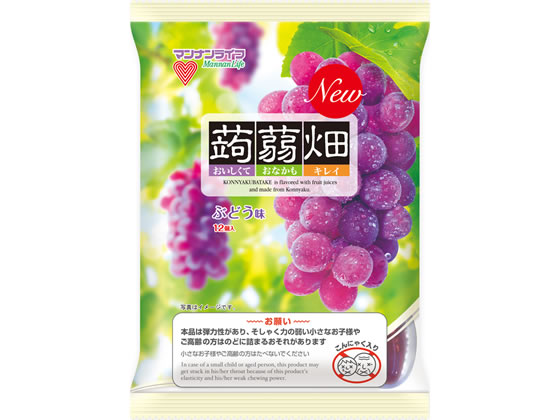 マンナンライフ 蒟蒻畑 ぶどう味 25g×12個...の商品画像