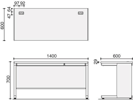 【レビュー投稿で100円OFFクーポン】【メーカー直送】コクヨ インベントデスク 平机 W1400×D600×H700 ホワイト【代引不可】【組立・設置・送料無料】平机 スチールデスク ワゴン オフィスデスク 事務机 オフィス家具 [2]