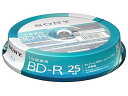 ソニー 1回録画用ブルーレイディスク 25GB4倍速10枚 10BNR1VJPP4 録画用ブルーレイディスク 記録メディア テープ