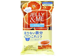 北辰フーズ JELLY&ME 鉄分プラス ブラッドオレンジ味 21g×7個 ゼリータイプ バランス栄養食品 栄養補助 健康食品