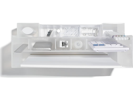 【レビュー投稿で100円OFFクーポン】吉川国工業所 オーガナイザーワイド ホワイト MX-03 小物入れ デスクトップ収納 デスク周り 文具