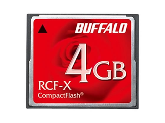 【お取り寄せ】バッファロー コンパクトフラッシュ 4GB RCF-X4G コンパクトフラッシュ 記録メディア テープ