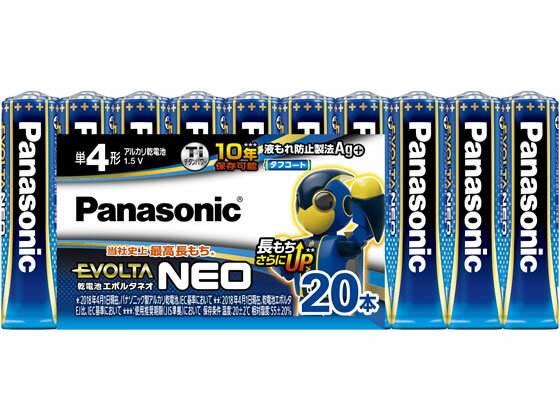 パナソニック 乾電池 エボルタネオ 単4形 20本 LR03NJ 20SW アルカリ乾電池 単4 家電のサムネイル